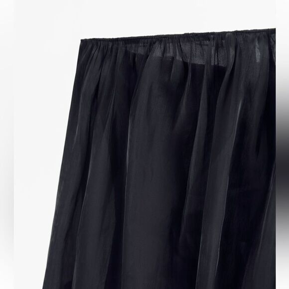 ZARA BLACK STRAPLESS DRESS - Picture 11 of 12